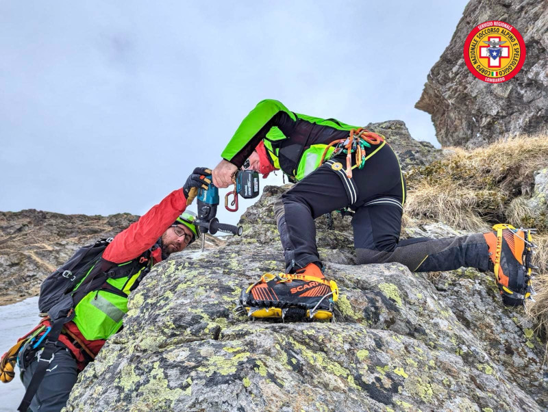 Soccorso Alpino Sagf Valtellina esercitazione Monte Legnone