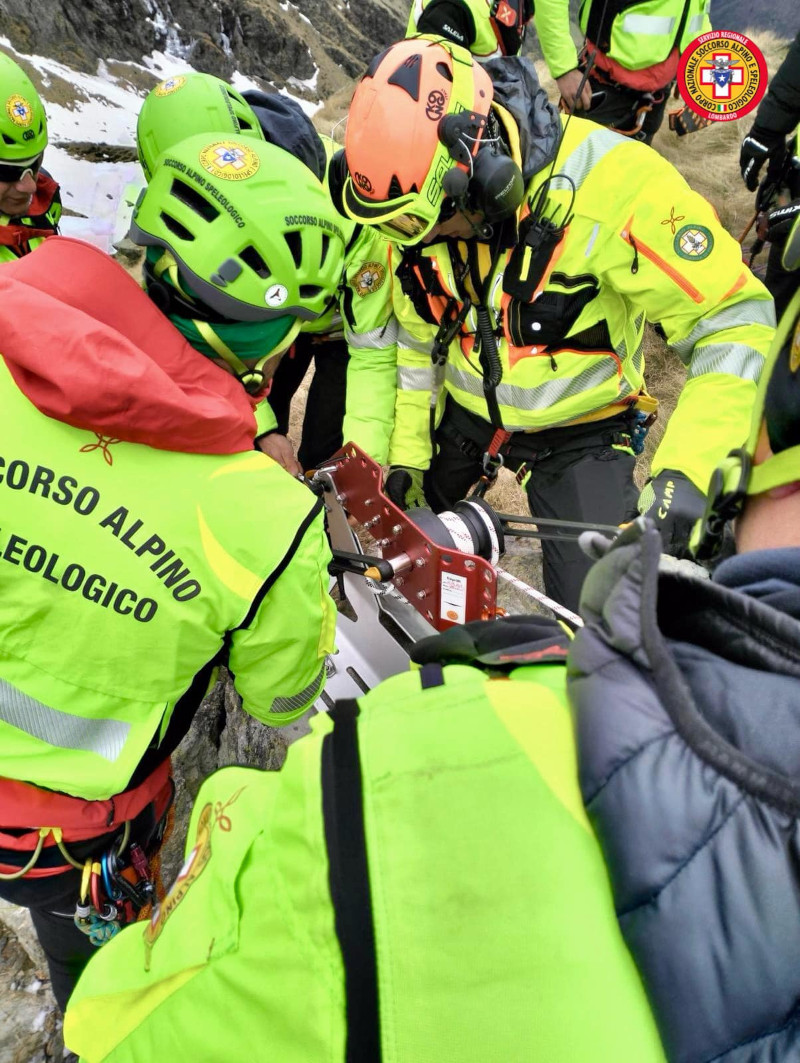 Soccorso Alpino Sagf Valtellina esercitazione Monte Legnone