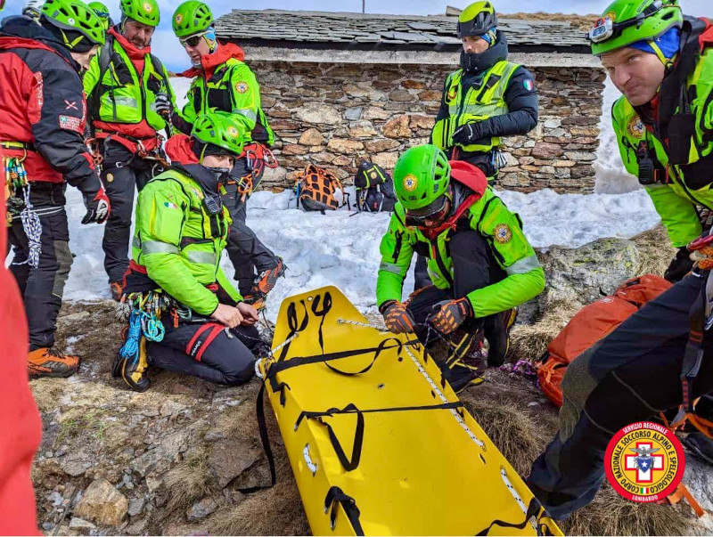 Soccorso Alpino Sagf Valtellina esercitazione Monte Legnone