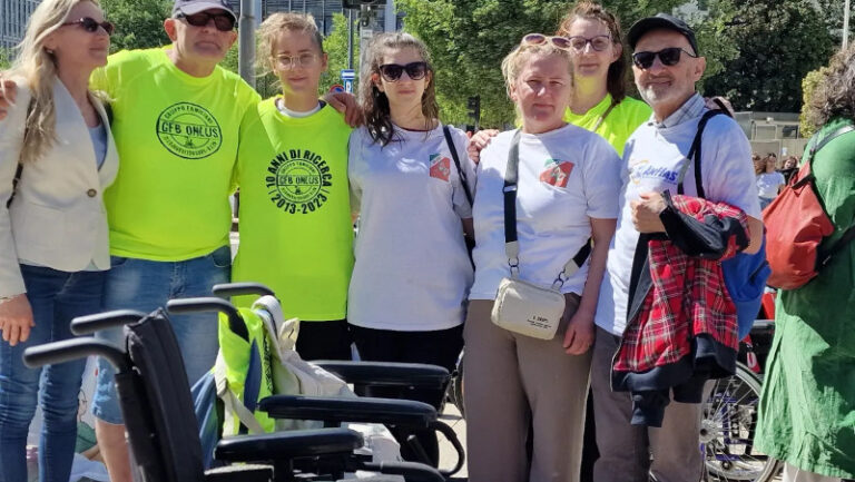 Protesta tagli disabilità Milano
