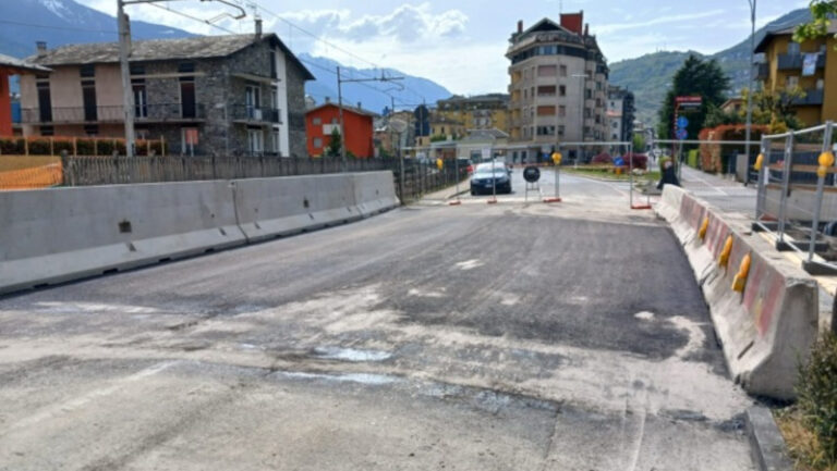 Via Stelvio Sondrio lavori conclusi sottopasso ciclopedonale