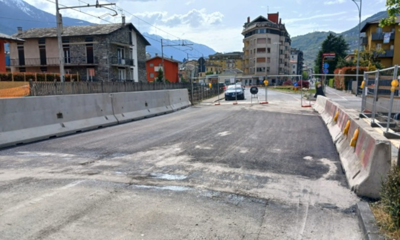 Via Stelvio Sondrio lavori conclusi sottopasso ciclopedonale