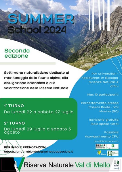 Summer School Riserva Naturale Val di Mello