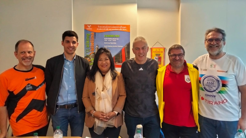 Tirano Centro Polisportivo Tiranese inaugurazione Nordic Walking World Cup