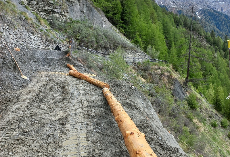 Val Zebrù interventi staccionata Valfurva