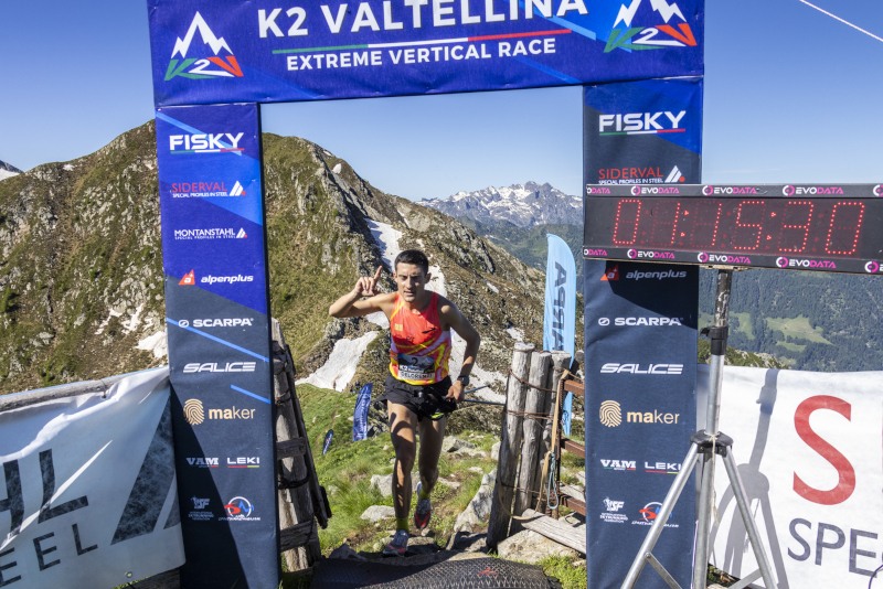 Roberto Delorenzi, vincitore della K2 Valtellina Extreme Vertical 2024