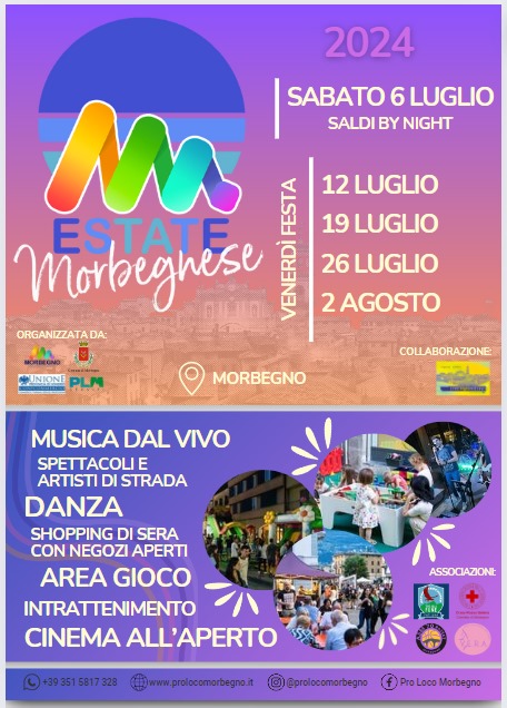 Locandina Morbegno eventi estate