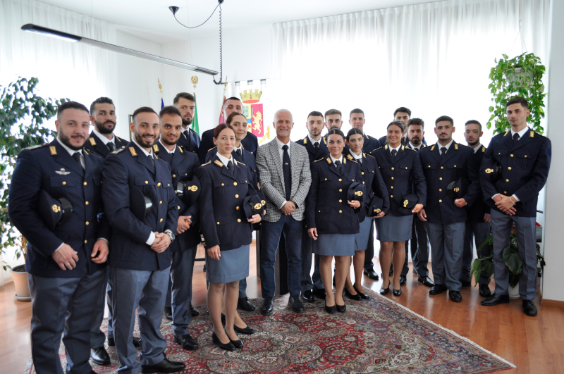 Nuovi agenti Polizia di Stato Questura Sondrio