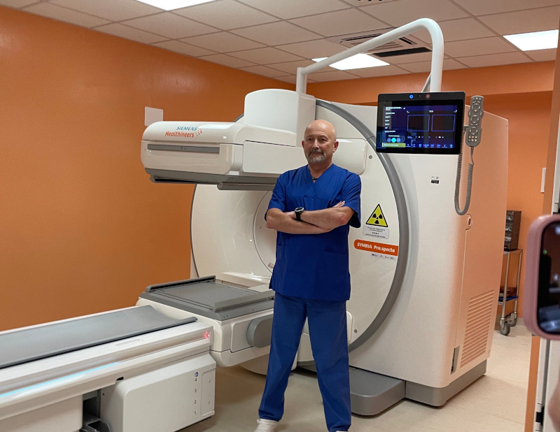 Dott. Barbonetti nuova apparecchiatura Medicina nucleare