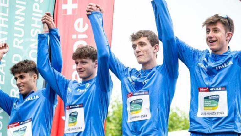 Europei corsa in montagna medaglia argento squadre up&down