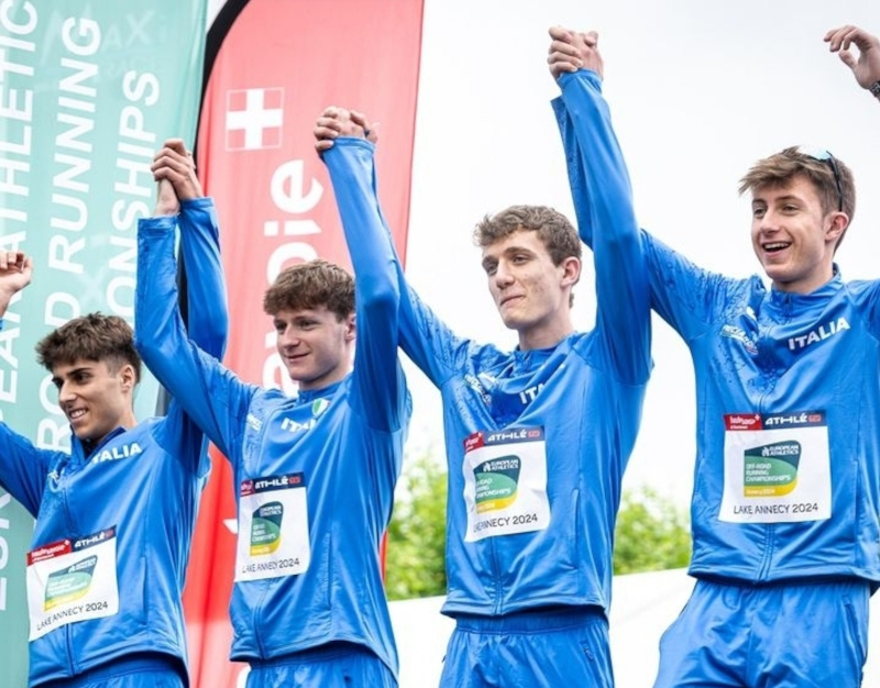 Europei corsa in montagna medaglia argento squadre up&down