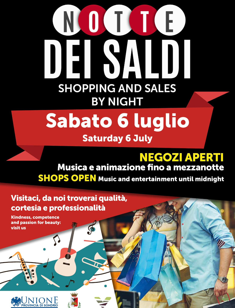 Notte dei saldi Tirano locandina