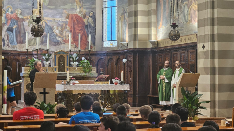 Santuario Divin Prigioniero Colorina bici Oratorio Sacro Cuore Sondrio