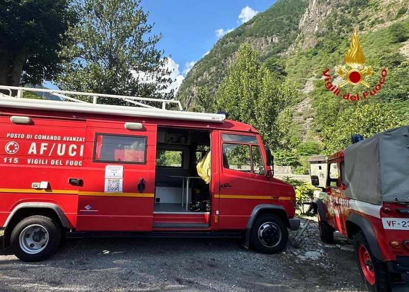 Ragazzo disperso torrente Esino Valmasino 
