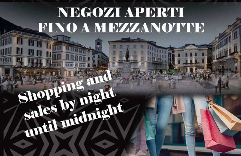 Notte dei saldi Sondrio locandina
