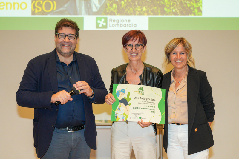 Giornata Verde Pulito premiazione Comune di Castione Andevenno
