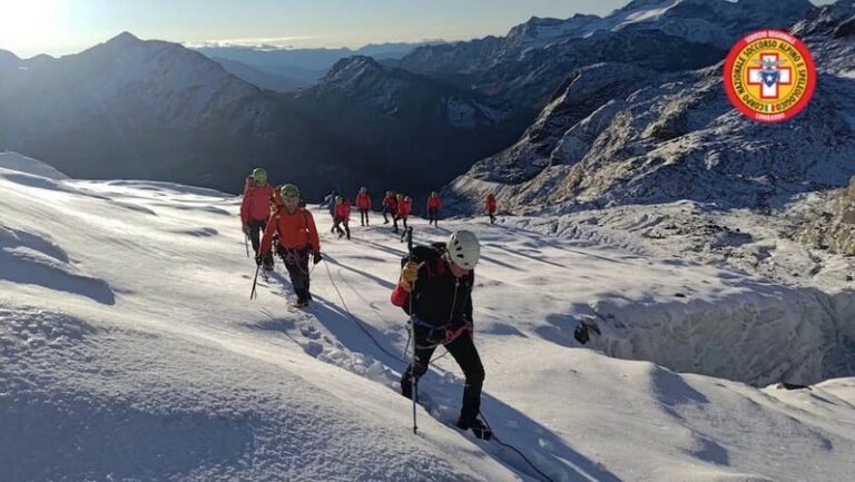 Soccorso Alpino esercitazione Valmalenco