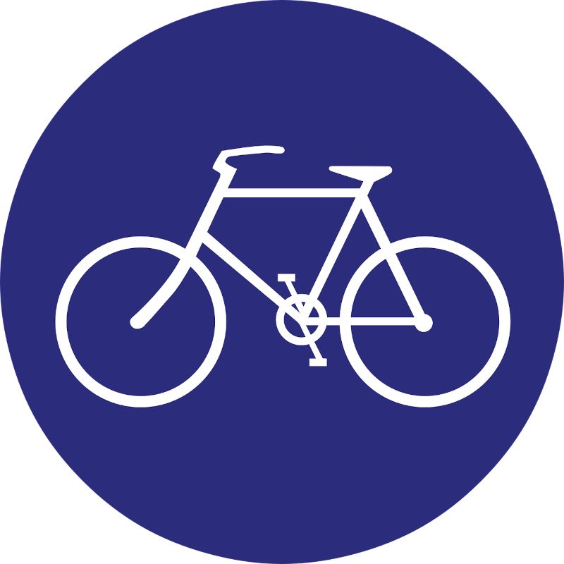 cartello transito bici