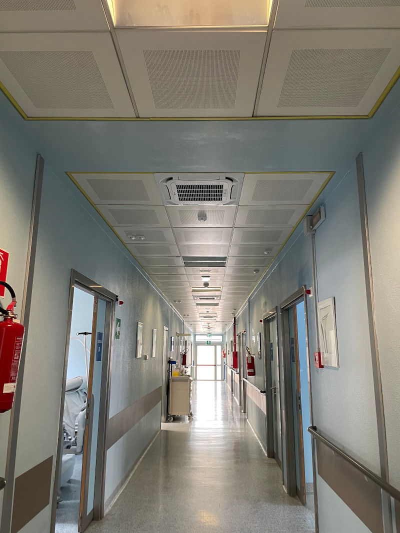 Impianto condizionamento Oncologia Ospedale Sondrio