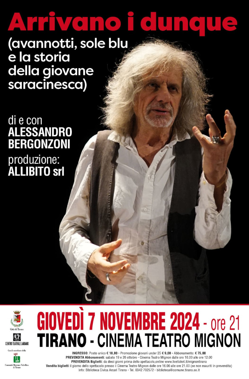 Locandina spettacolo teatrale "Arrivano i dunque"