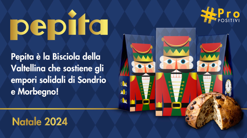 Bisciola Pepita progetto ProPositivi solidarietà Natale 2024