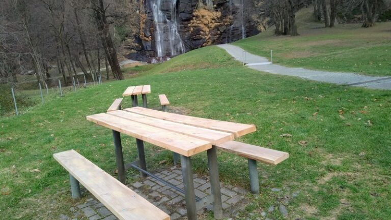 Parco cascate Acquafraggia Piuro manutenzione