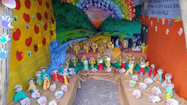 Presepe Villa di Tirano scuola infanzia "il girotondo"