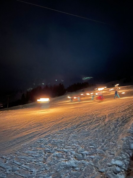 Fiaccolate piste da sci Madesimo Alpe Motta