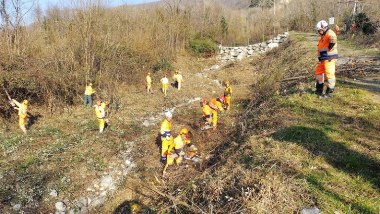 Operazione Fiumi Sicuri San Cassiano Valchiavenna