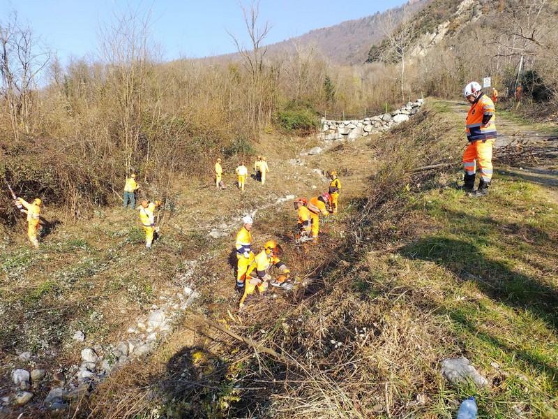 Operazione Fiumi Sicuri San Cassiano Valchiavenna