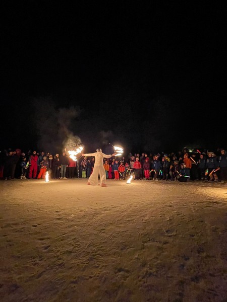 Fiaccolate piste da sci Madesimo Alpe Motta
