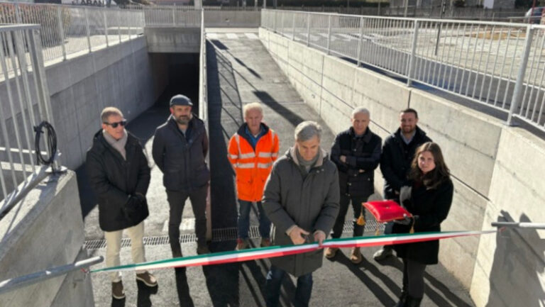 Sondrio sottopasso pedonale via Stelvio Donegani