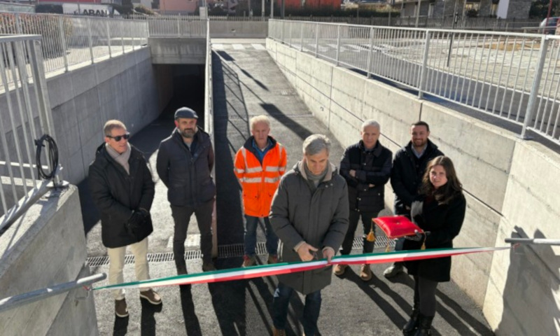 Sondrio sottopasso pedonale via Stelvio Donegani
