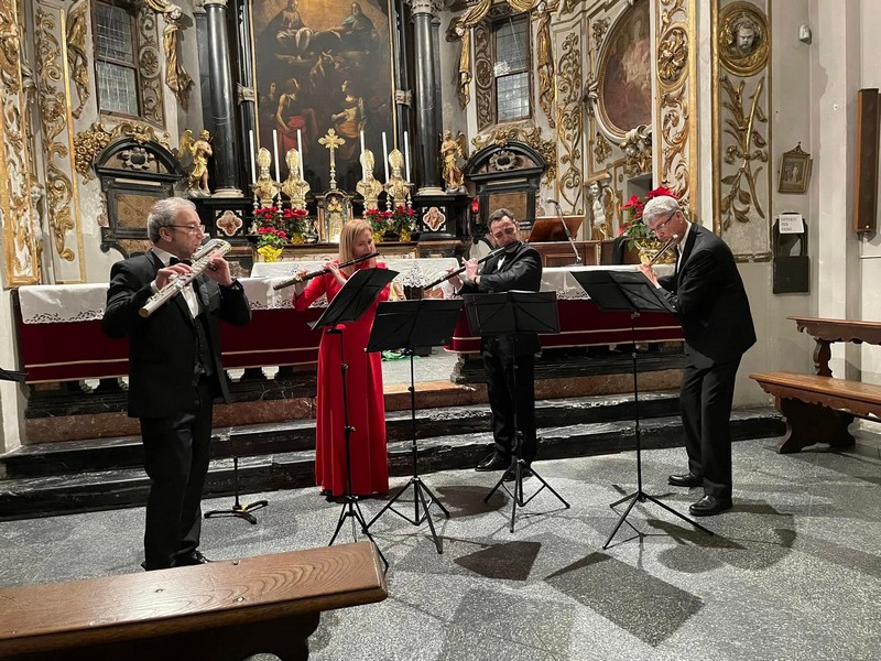 Concerto flauti Chiesa Santissima Trinità Novate Mezzola