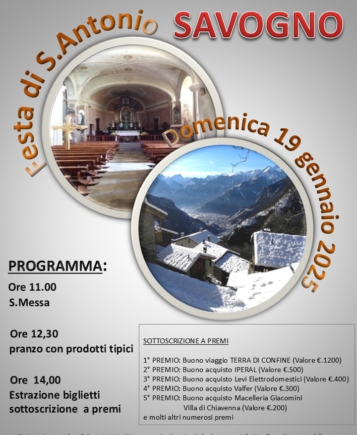Festa Sant'Antonio Savogno Piuro