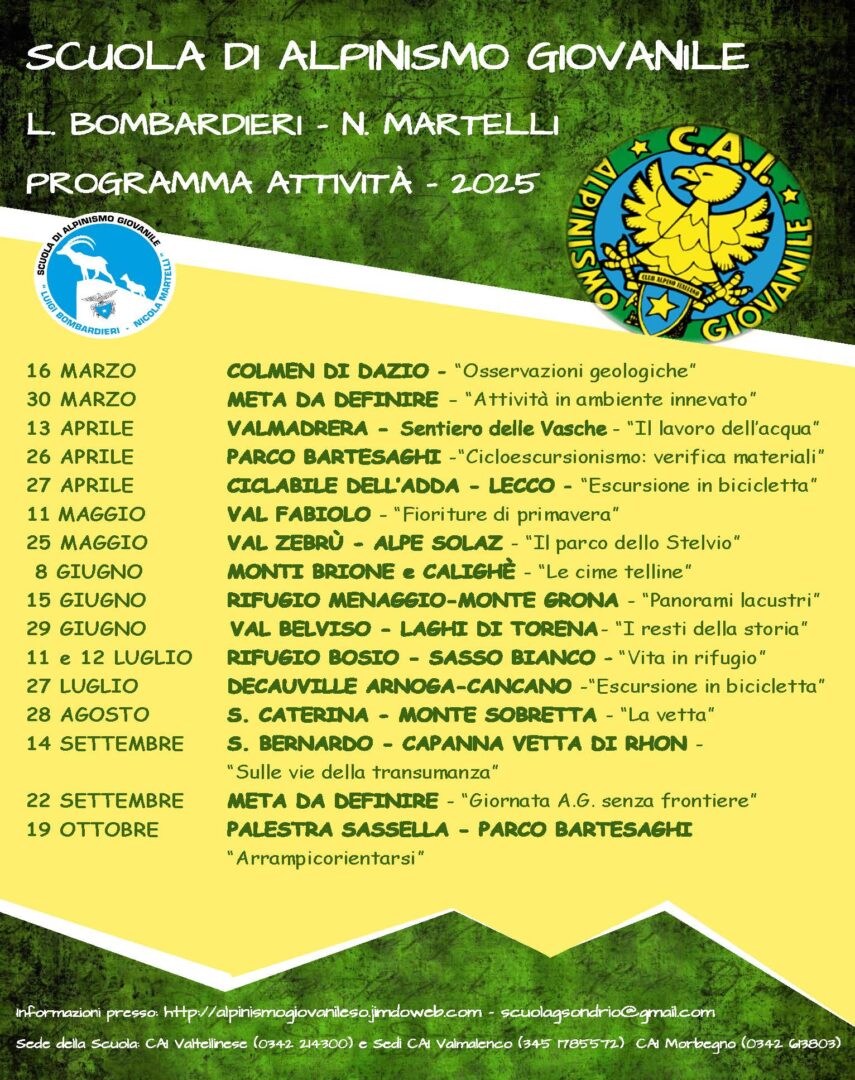 alpinismo giovanile cai