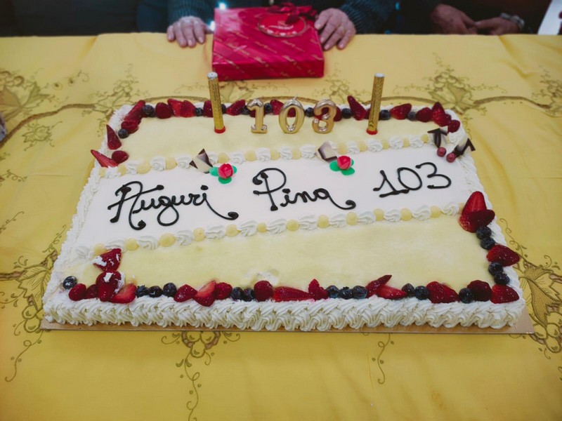 Compleanno 103 anni Pina Villa di Tirano