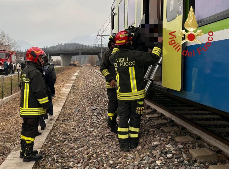 Investimento treno Piantedo Vigili del Fuoco