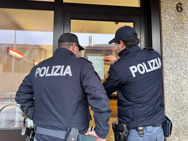 Polizia di Stato Sondrio chiusura bar