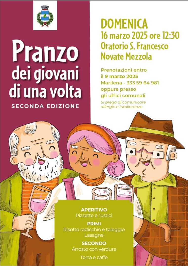 Pranzo giovani di una volta novate mezzola 2025