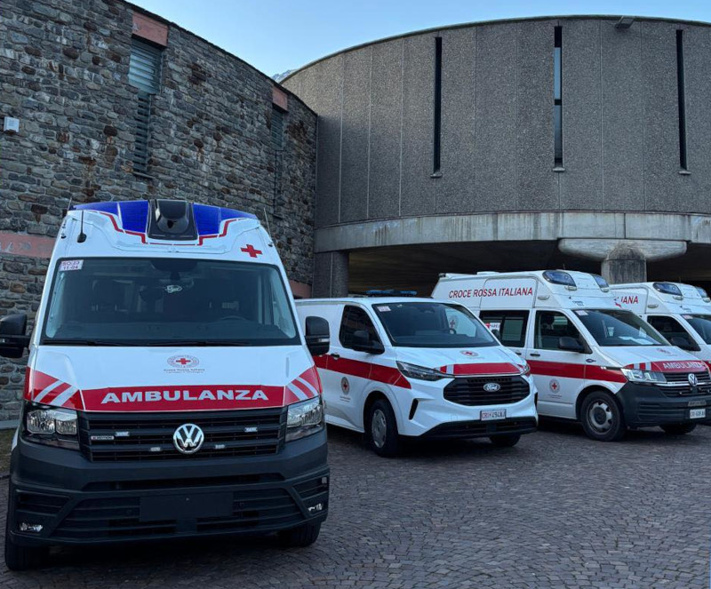 Inaugurazione ambulanza CRI Morbegno