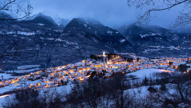 Teglio innevata