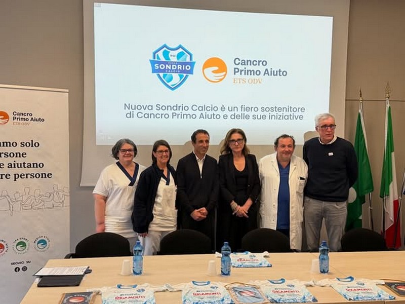 Nuova Sondrio Calcio ASST Valtellina e Alto Lario macchinario diagnosi tumore al seno