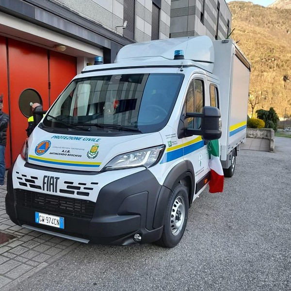 Protezione Civile Valchiavenna nuovo mezzo