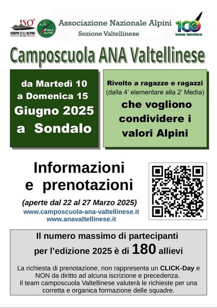 Camposcuola provinciale ANA Alpini 2025