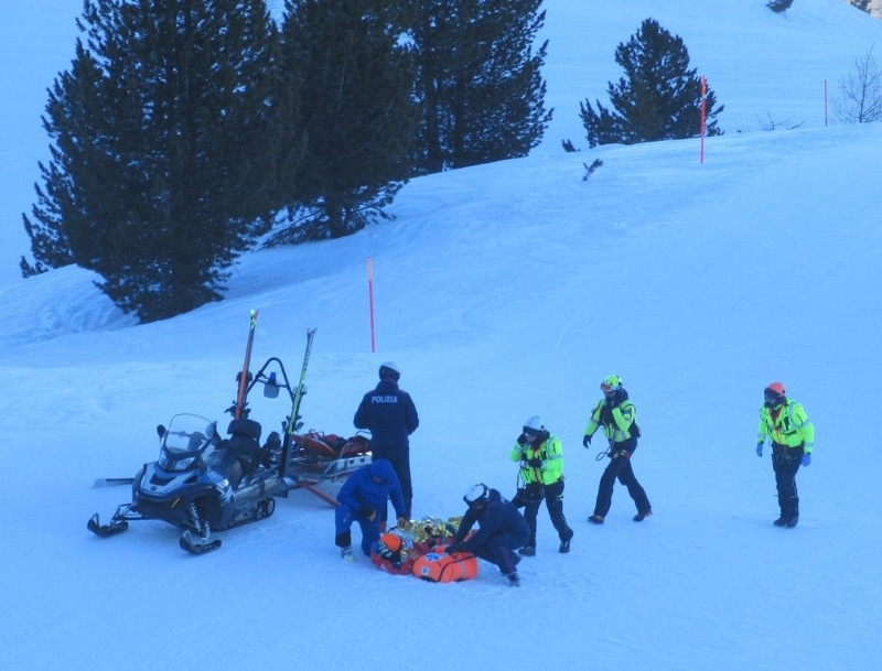 Bormio piste da sci Polizia di Stato