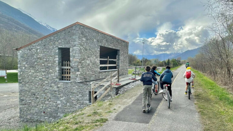 Spazio servizi pumptrack Sentiero Valtellina