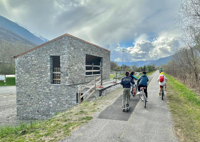 Spazio servizi pumptrack Sentiero Valtellina