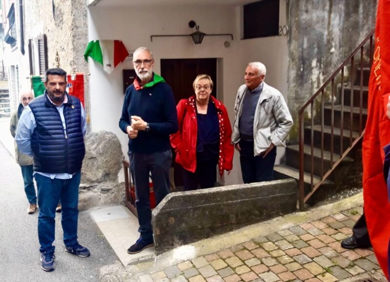 Cerimonia targa comandante partigiano Riccardo Rinaldi