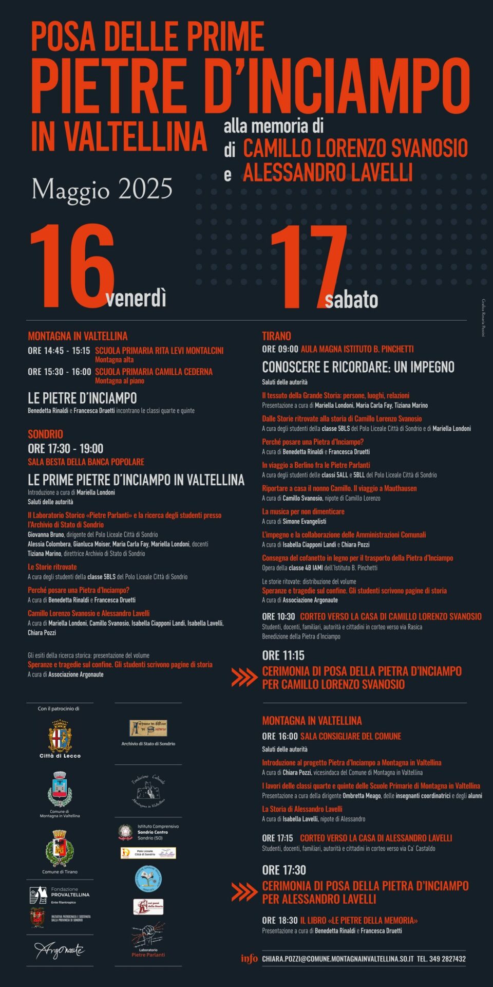 Pietre inciampo Valtellina